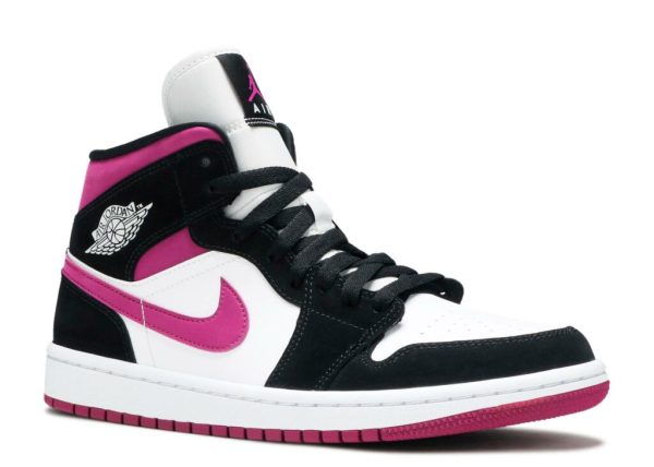 Air Jordan 1 Mid Black Cactus Flower