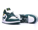 Air Jordan 1 Mid White Orange Green