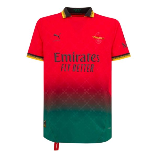 Conjunto AC Milan x OFF-White 24/25 equipación talla niño