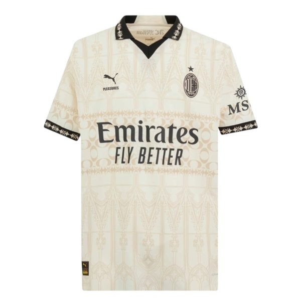 Conjunto AC Milan x Pleasures 24/25 equipación talla niño