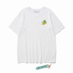 Camiseta Off-White Oversize Blanca Pintura