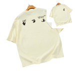Camiseta Off-White Oversize Crema