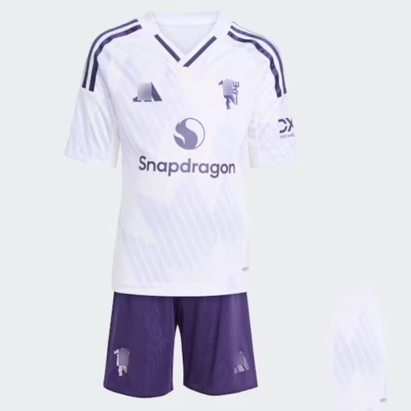 Conjunto Manchester United 25/26 talla niño 2ª equipación