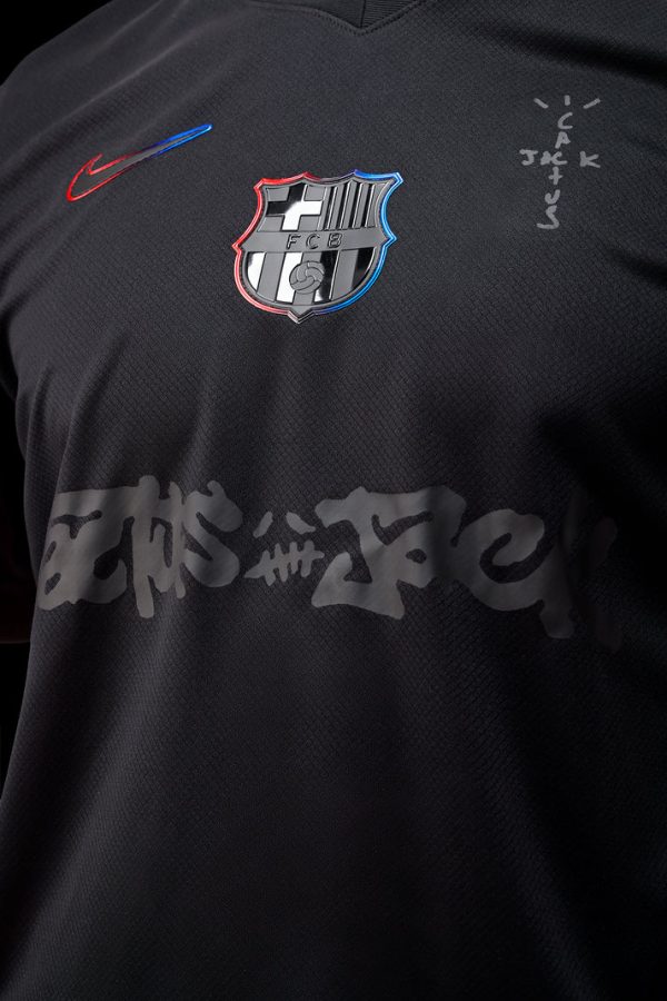 Camiseta FC Barcelona 24/25 talla niño 2ª equipación x Travis Scott