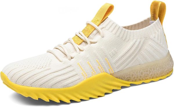 Zapatillas Deportivas Blancas y Amarillas