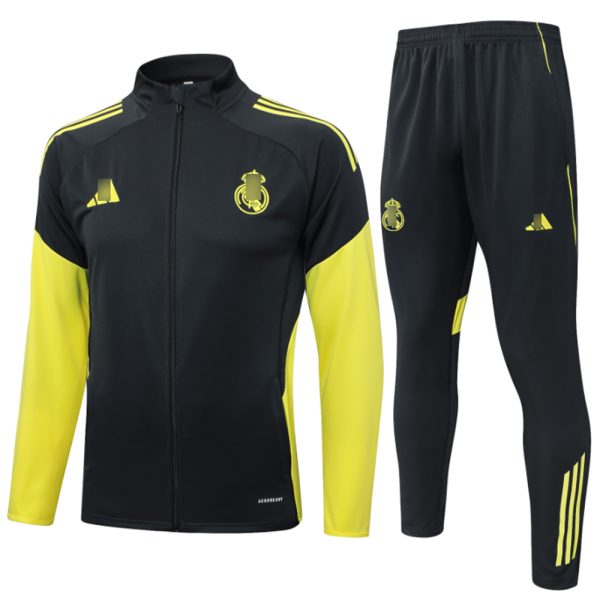 Chándal del Real Madrid negro y amarillo 2026 para niño